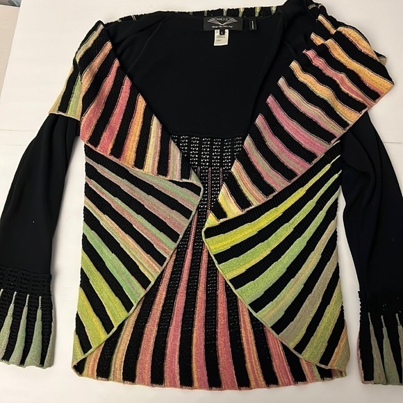 Sabri Ozel Sweaters - Sabri Ozel Angel Made In ITALY sweater Jacket Large multicolor Boho